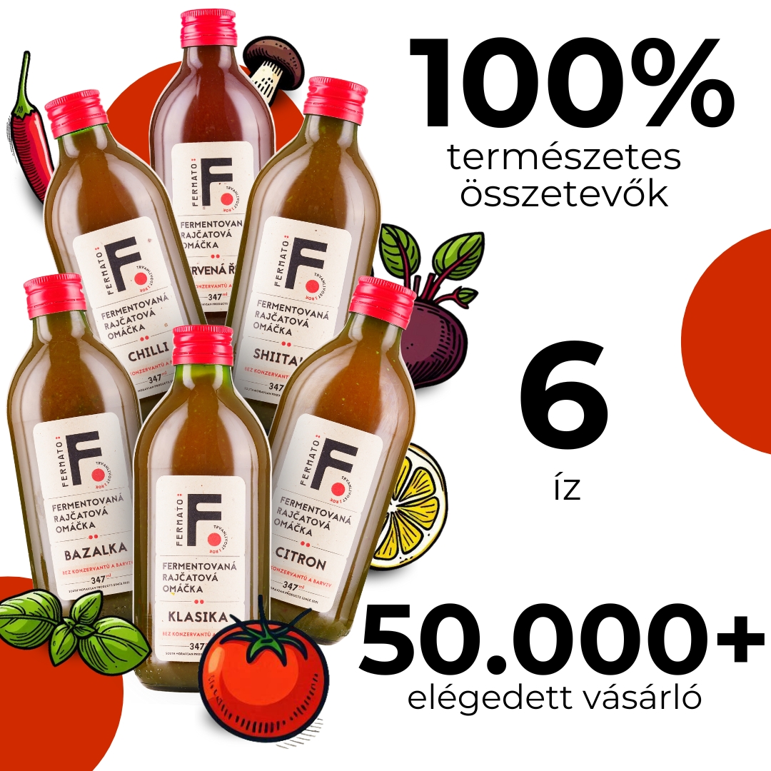 Fermato fermentált öntet bemutató készlet 6 ízzel – 6×347 ml